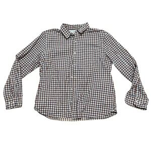 Fat Face Men's XL Reg Blue Red Plaid Button Down Long Sleeve Casual Shirt Cotton